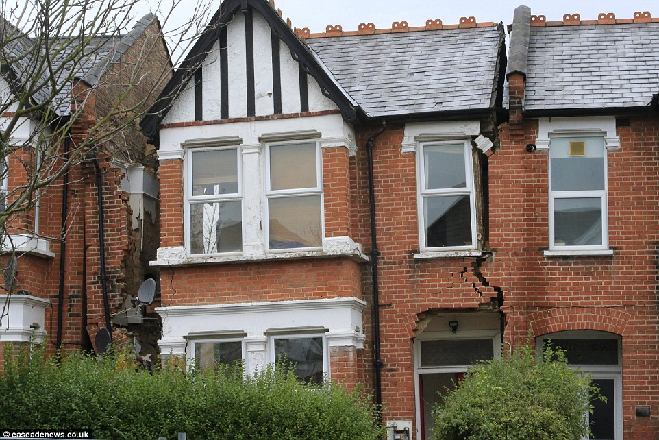 A house that was later demolished ((photograph taken from The Daily Mail article)